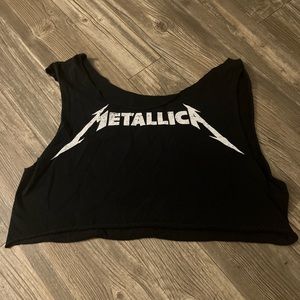 Metallica crop top